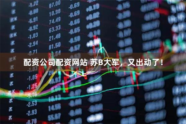 配资公司配资网站 苏B大军，又出动了！